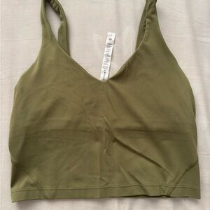 Lululemon Athletica Olive Crop Top